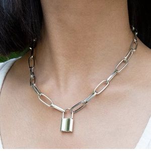 Lock Pendant Necklace - Padlock Charm
